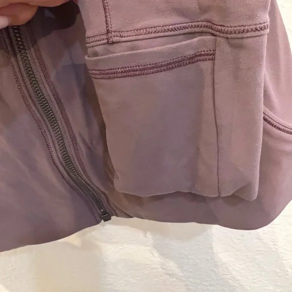 Lululemon Jacket Moonwalk Purple Gray Fitted Hoodie - Picture 16 of 16